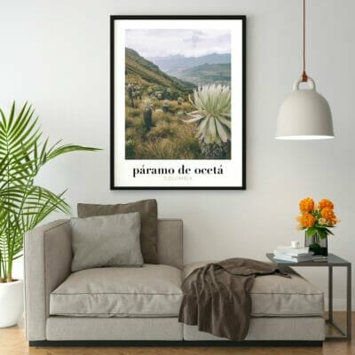 Cadre photo de Colombie, souvenir de voyage pour décorer la maison