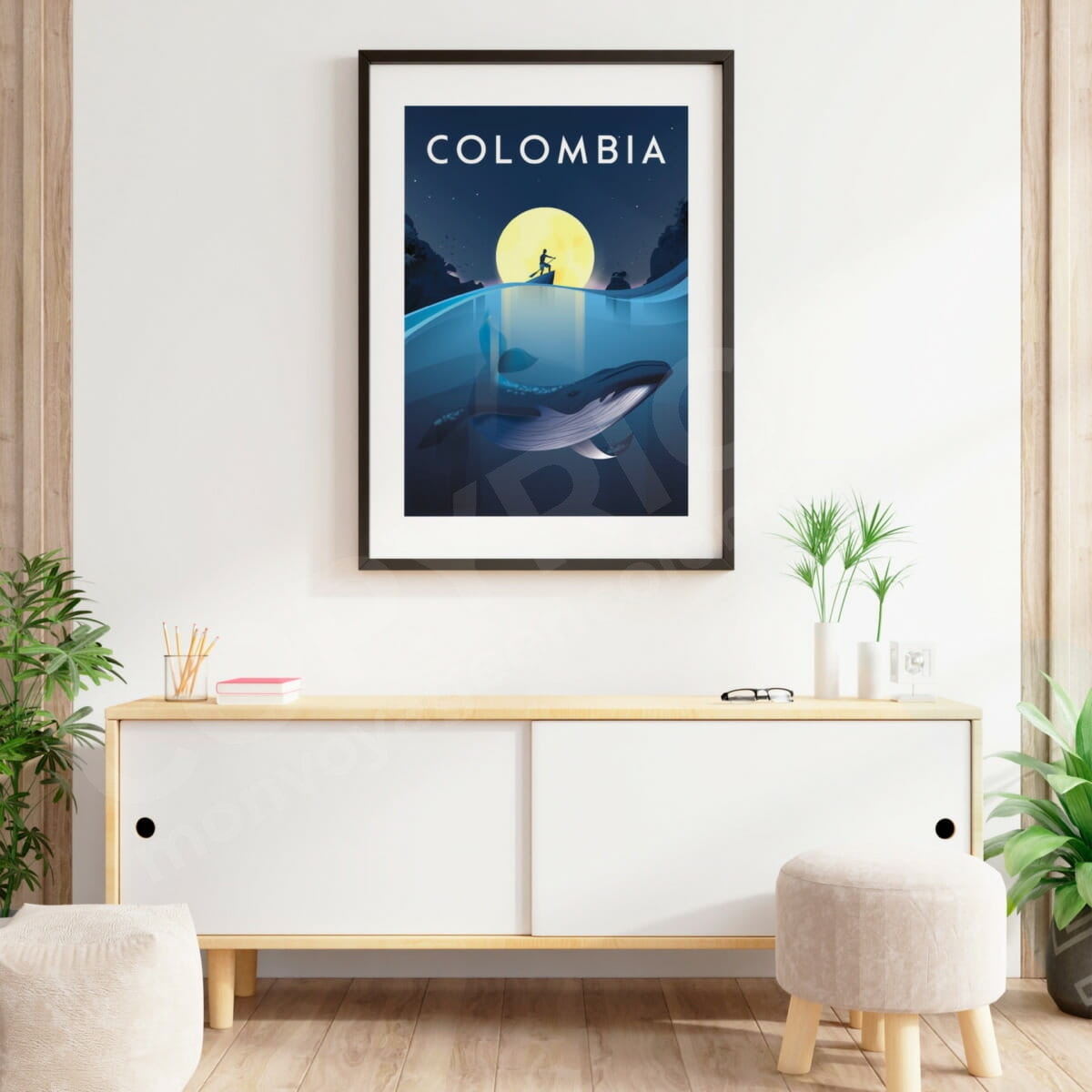 Colombia affiche pacifico decoration