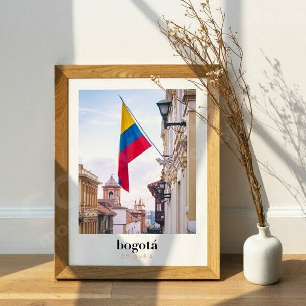 Cadre photo de Colombie, souvenir de voyage pour décorer la maison