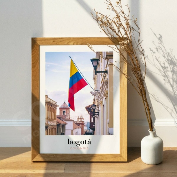 Cadre photo de Colombie, souvenir de voyage pour décorer la maison