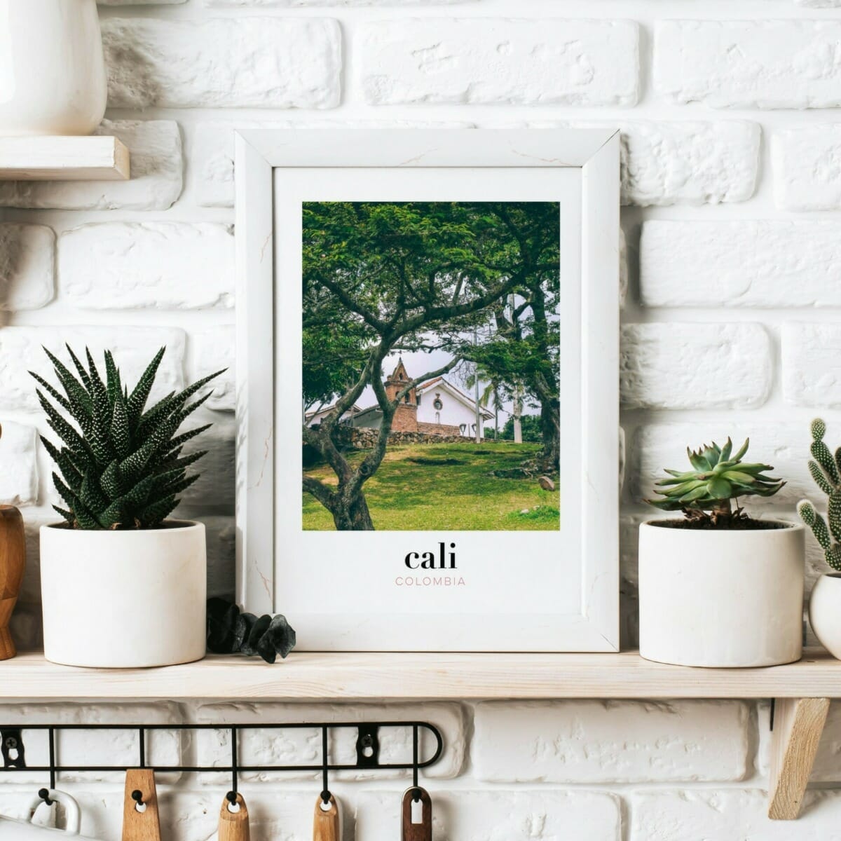 Cadre photo de Colombie, souvenir de voyage pour décorer la maison