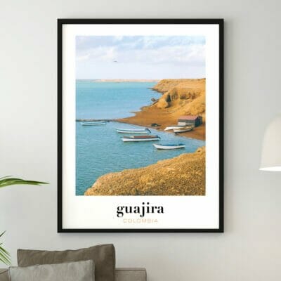 Cadre photo de Colombie, souvenir de voyage pour décorer la maison