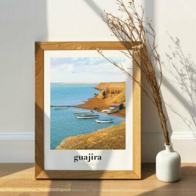 Cadre photo de Colombie, souvenir de voyage pour décorer la maison