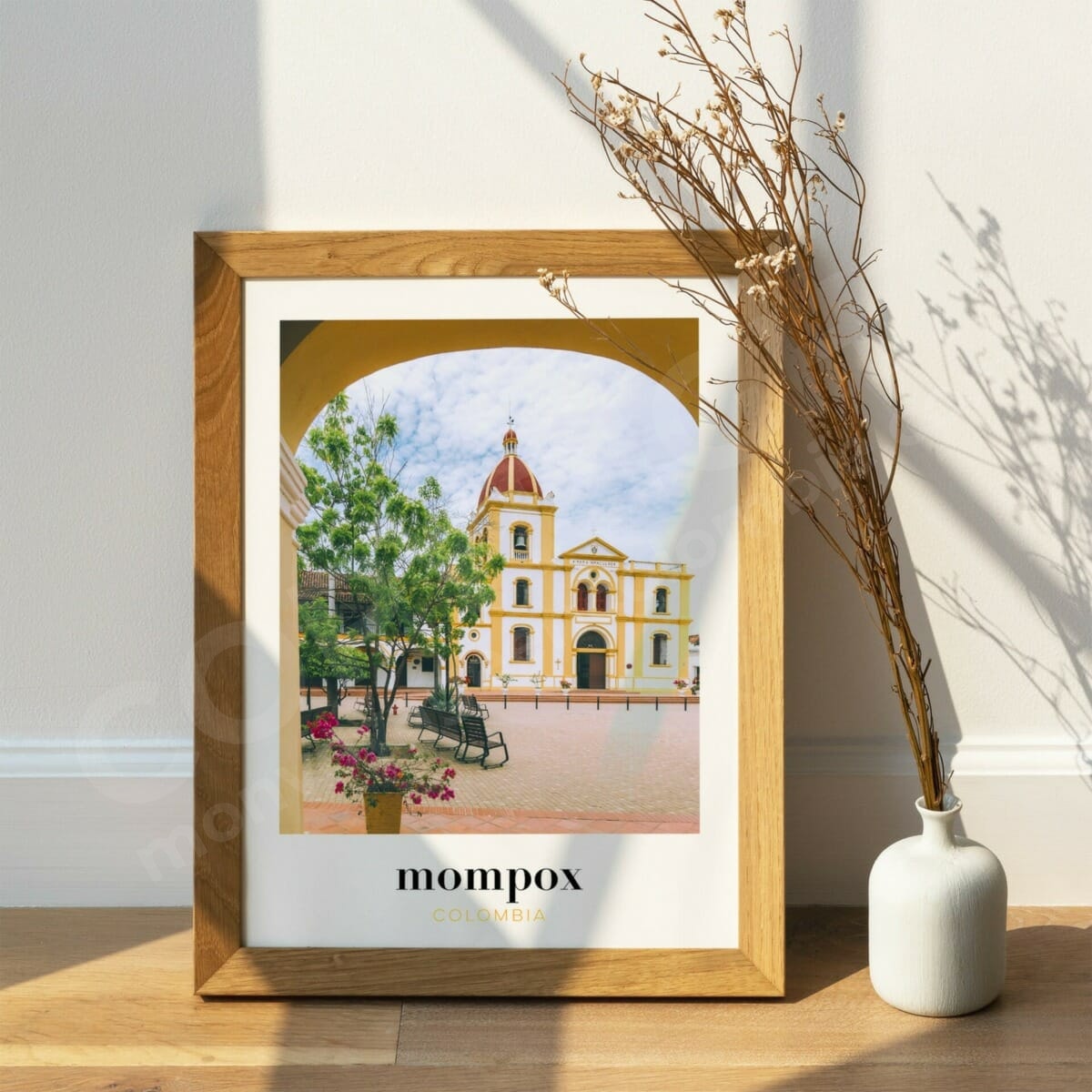 Cadre photo de Colombie, souvenir de voyage pour décorer la maison
