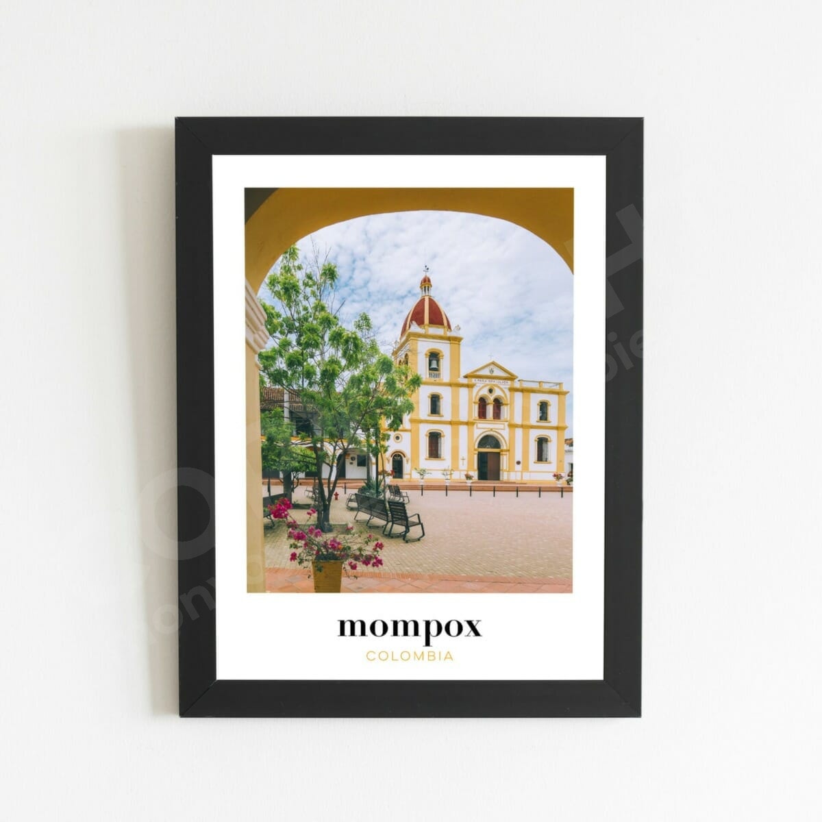 Cadre photo de Colombie, souvenir de voyage pour décorer la maison