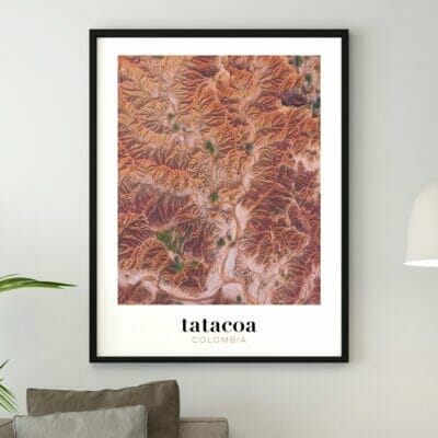 Cadre photo de Colombie, souvenir de voyage pour décorer la maison